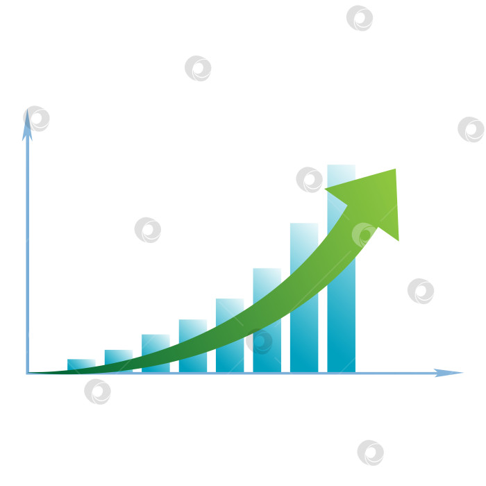 Скачать бизнес со стрелочной диаграммой фотосток Ozero
