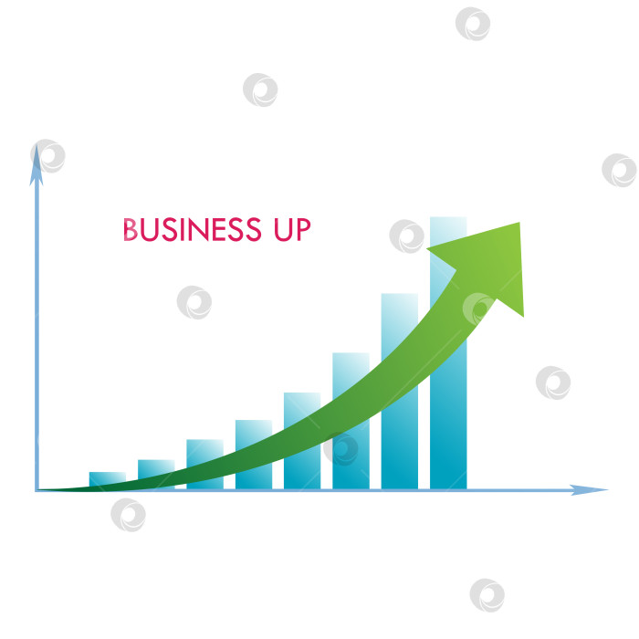 Скачать бизнес со стрелочной диаграммой фотосток Ozero