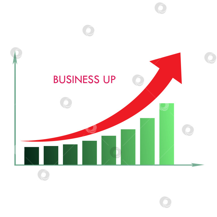 Скачать бизнес со стрелочной диаграммой фотосток Ozero