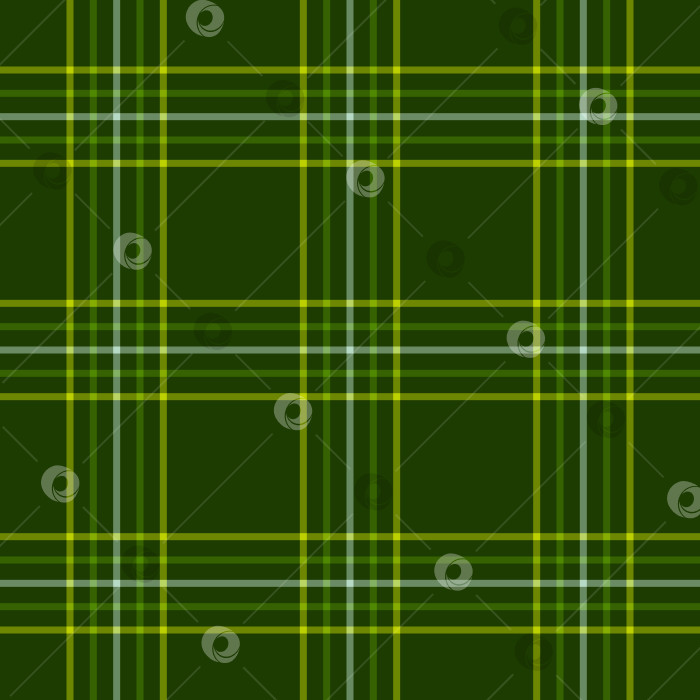 Скачать Бесшовный узор из шотландки в зеленых тонах для пледа, ткани, текстиля, одежды, скатерти фотосток Ozero
