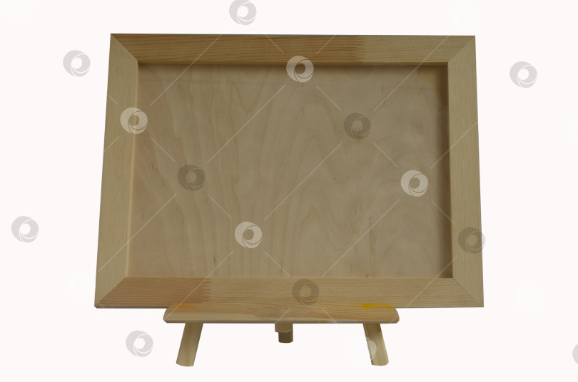 Скачать Настольный деревянный мольберт и рамка для письма или рисования. фотосток Ozero