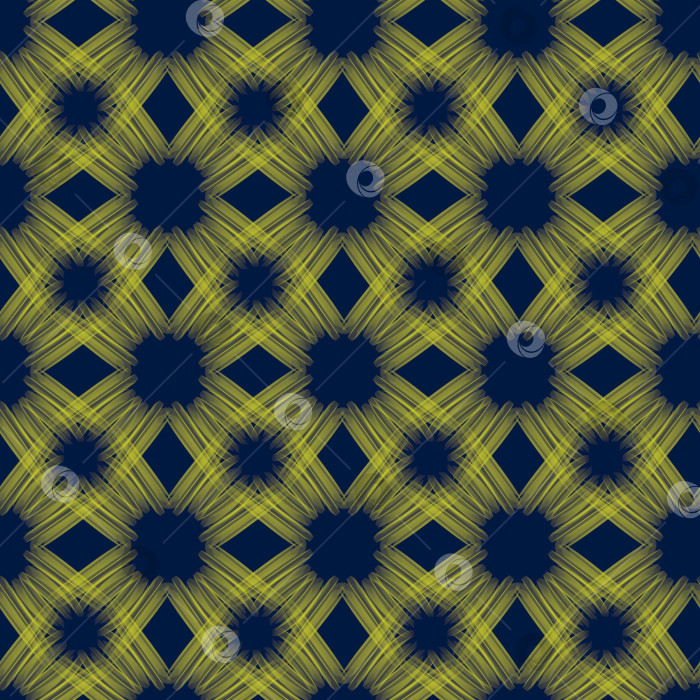 Скачать Бесшовный геометрический узор из желтых мандал. Дизайн фона, интерьера, обоев, текстиля, ткани, упаковки. фотосток Ozero