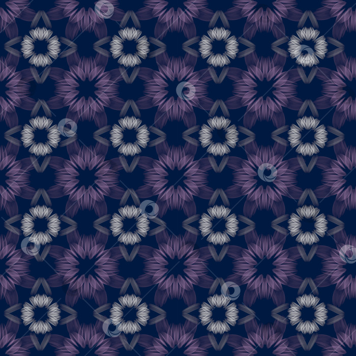 Скачать Абстрактный геометрический фон. Фиолетовый орнамент. Дизайн фона, шаблона, ткани, текстиля, упаковки, обоев. фотосток Ozero