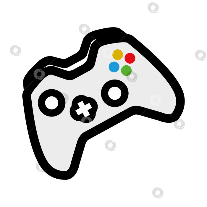 Скачать Лучшая векторная иконка геймпада, иллюстрация логотипа фотосток Ozero