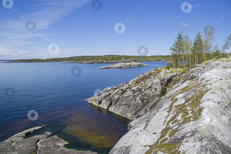 Скачать Скалистые берега Ладожского озера фотосток Ozero