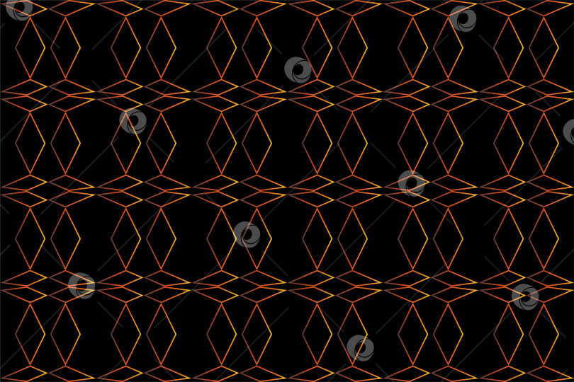 Скачать Абстрактный современный векторный бесшовный фон с геометрическим рисунком. Золотой орнамент на черном фоне для оберточной бумаги, обложек фотосток Ozero