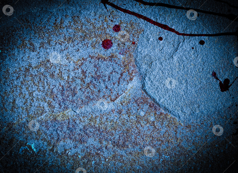 Скачать Кровавый фон, страшная старая цементная стена. Концепция ужаса и Хэллоуина фотосток Ozero