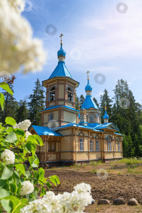 Скачать Скит, Русская православная церковь на острове Валаам фотосток Ozero