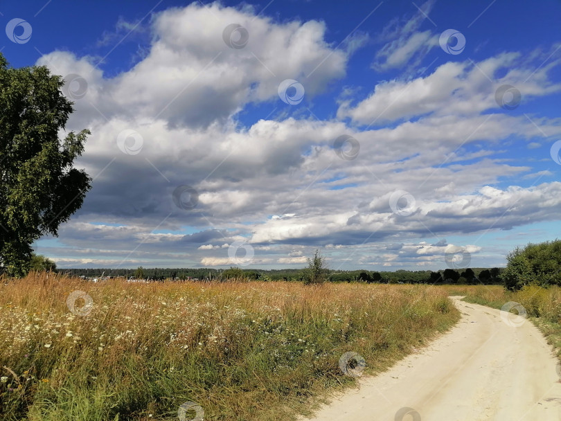 Скачать Небо в августе фотосток Ozero