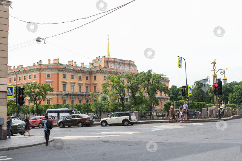 Скачать Вид на Михайловский замок. фотосток Ozero