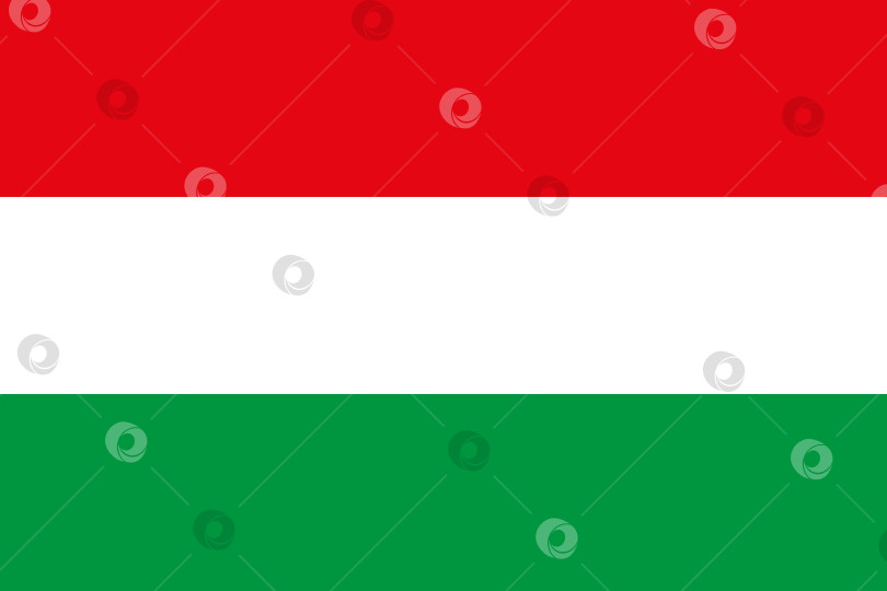 Скачать Флаг Венгрии с гражданскими пропорциями, векторный венгерский флаг фотосток Ozero