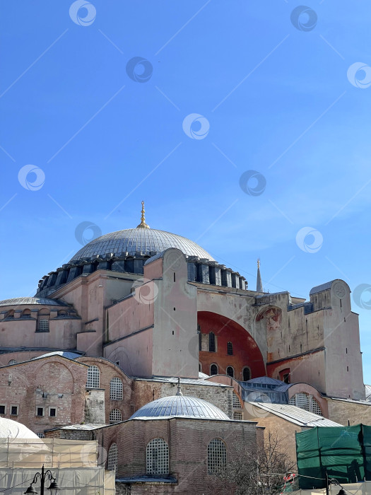 Скачать Собор Святой Софии - одна из главных достопримечательностей Стамбула, Турция фотосток Ozero