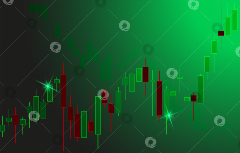 Скачать Торговый фон, обои для рабочего стола. График финансовых свечей, график уровней поддержки и сопротивления. Графики для торговли на рынке Форекс фотосток Ozero