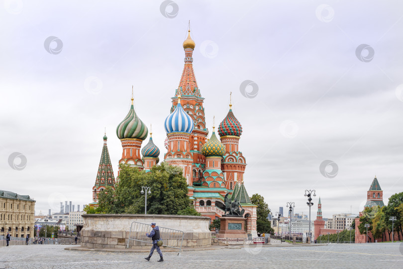 Скачать Москва. Красная площадь. Храм Василия Блаженного и лобное место. фотосток Ozero