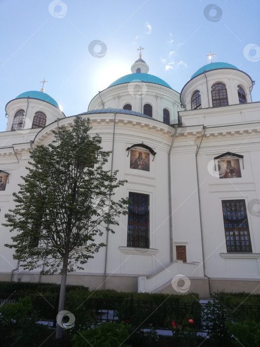 Скачать Собор Казанской иконы Божией матери в Богородицком монастыре города Казань фотосток Ozero