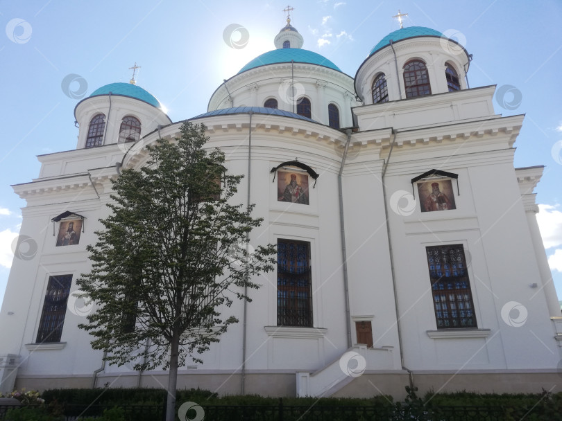 Скачать Собор Казанской иконы Божией матери в Богородицком монастыре города Казань фотосток Ozero