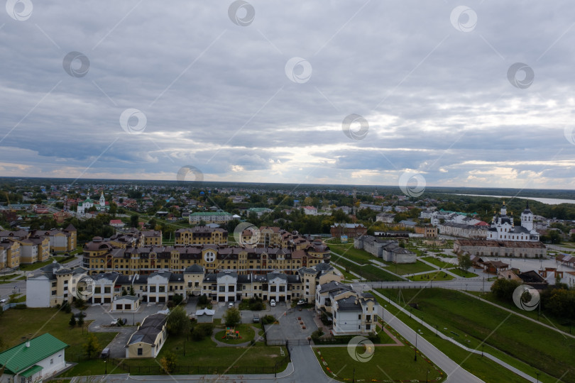 Скачать Вид с холма на город Тобольск фотосток Ozero