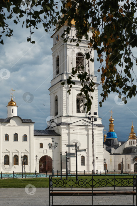 Скачать Софийско-Успенский собор и соборная колокольня. Тобольск. Тюменская область фотосток Ozero