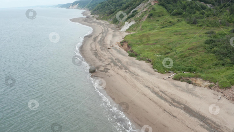 Скачать Морской берег. Александровск-Сахалинский. Остров Сахалин. 2019 год. фотосток Ozero