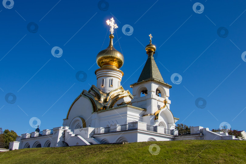 Скачать Храм преподобного Серафима Саровского. Хабаровск, 2019 год. фотосток Ozero