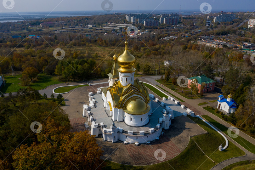 Скачать Храм преподобного Серафима Саровского. Хабаровск, 2019 год. фотосток Ozero