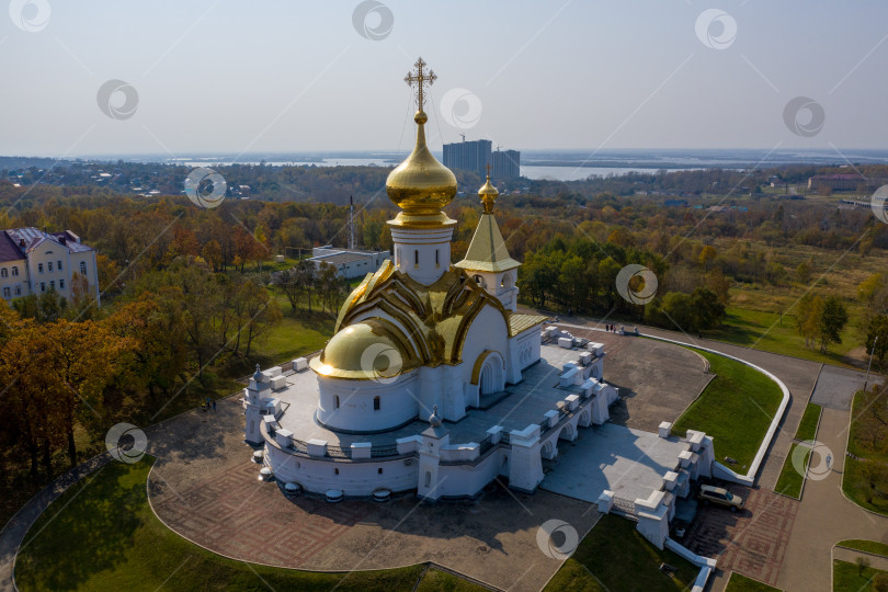 Скачать Храм преподобного Серафима Саровского. Хабаровск, 2019 год. фотосток Ozero