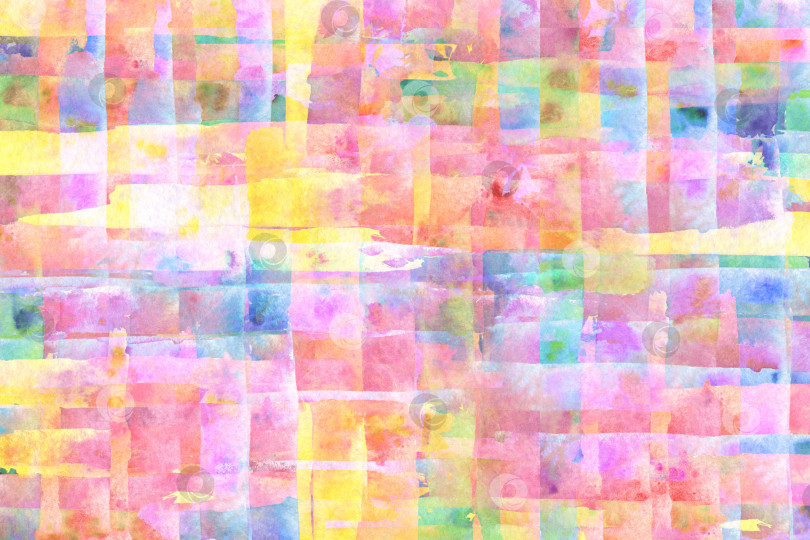 Скачать Абстрактный многоцветный полосатый акварельный фон фотосток Ozero