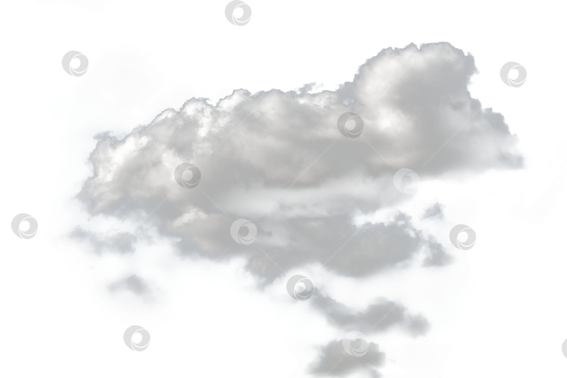 Скачать Белое пушистое облако на прозрачном фоне PNG фотосток Ozero