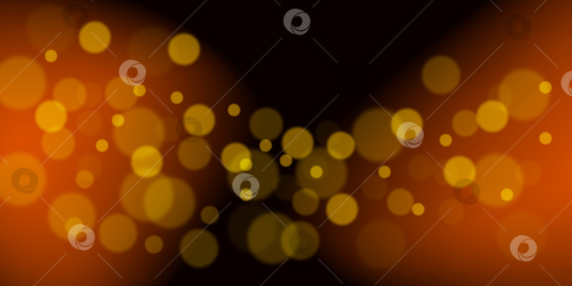 Скачать Светящиеся круги боке, сверкающая золотая пыль, абстрактное золотое роскошное фоновое оформление. фотосток Ozero
