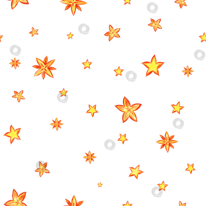 Скачать Бесшовный узор ночного неба со звездами. Речная акварельная иллюстрация. Обои, фон, Узор для дизайна ткани, ткань, салфетка, хлопок, чехол, текстиль, коврик для йоги, чехол для телефона. фотосток Ozero