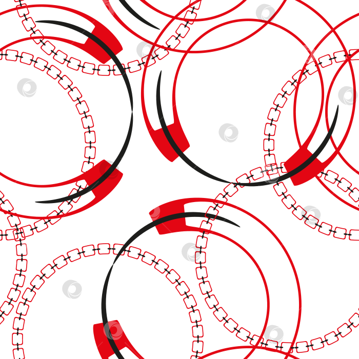 Скачать Красные и черные линии на геометрических фигурах. фотосток Ozero