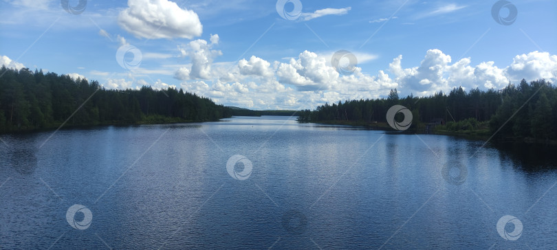 Скачать Река Кереть водная гладь летом фотосток Ozero