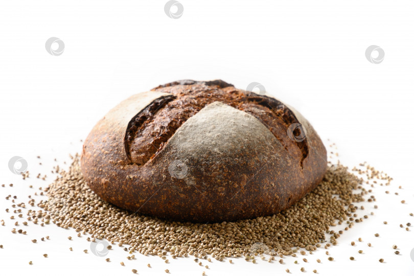 Скачать Полезный белый хлеб из конопли без глютена. фотосток Ozero