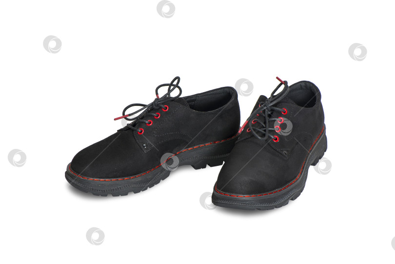 Скачать Черные замшевые туфли фотосток Ozero