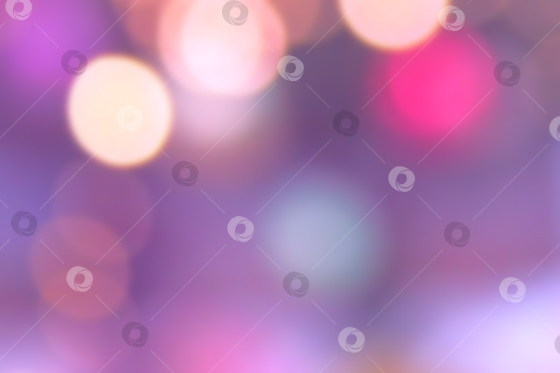 Скачать Абстрактный фон в стиле боке. Красочный синий розовый фиолетовый боке расфокусированные огни Рождество новый год абстрактный размытый фон. фотосток Ozero