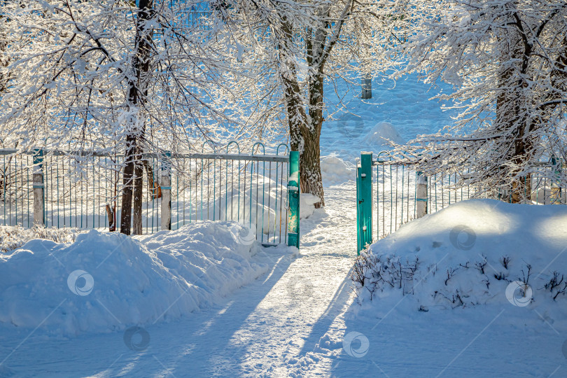 Скачать Зимняя калитка фотосток Ozero