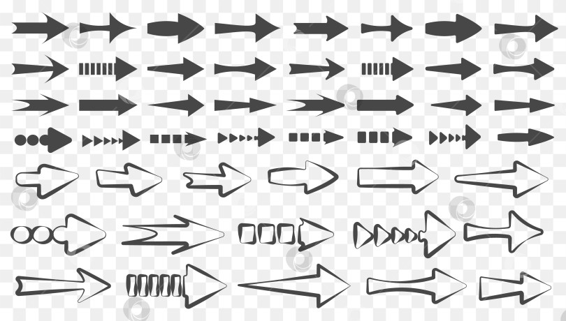 Скачать Стрелки, большие черные значки набора. Значок стрелки. Коллекция векторных стрелок. Стрела. Указатель. Современные простые стрелки. Набор векторных стрелок разных форм и размеров. Векторная графика. значки фотосток Ozero