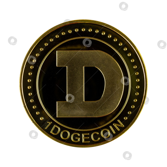 Скачать Dogecoin криптовалюта DOGE платежное средство в финансовом секторе фотосток Ozero