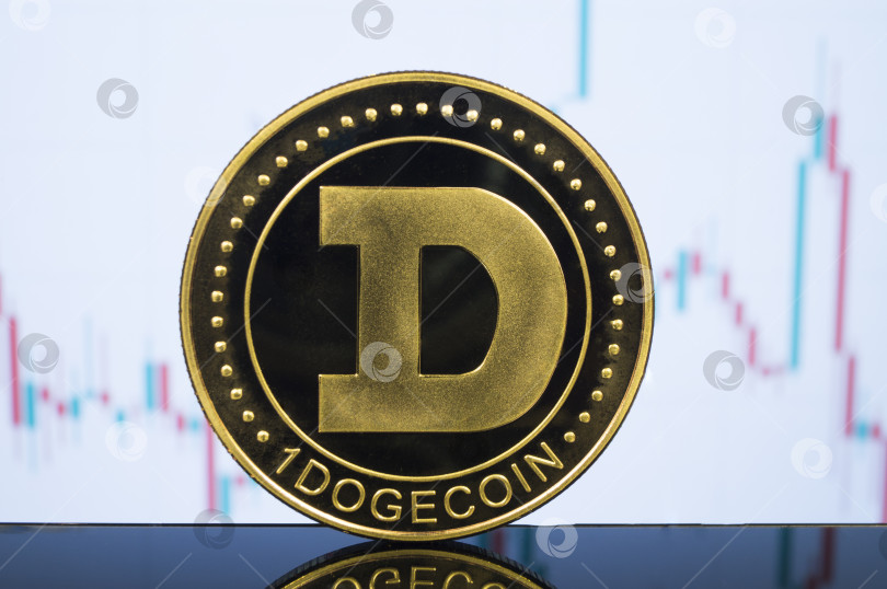 Скачать Dogecoin - это современный способ обмена и настоящая криптовалюта фотосток Ozero