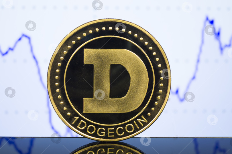 Скачать Dogecoin - это современный способ обмена и настоящая криптовалюта фотосток Ozero