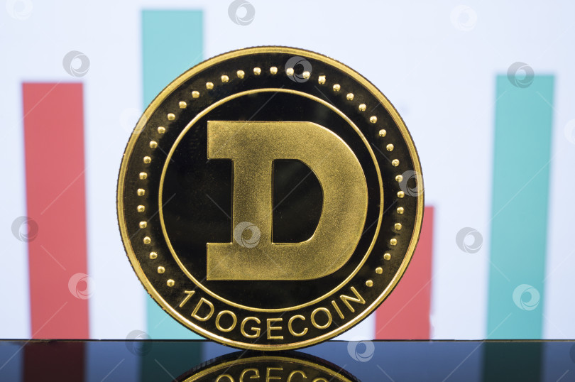 Скачать Dogecoin - это современный способ обмена и настоящая криптовалюта фотосток Ozero