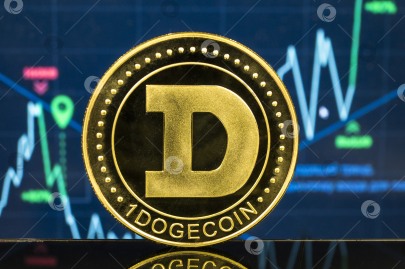 Скачать Dogecoin - это современный способ обмена и настоящая криптовалюта фотосток Ozero