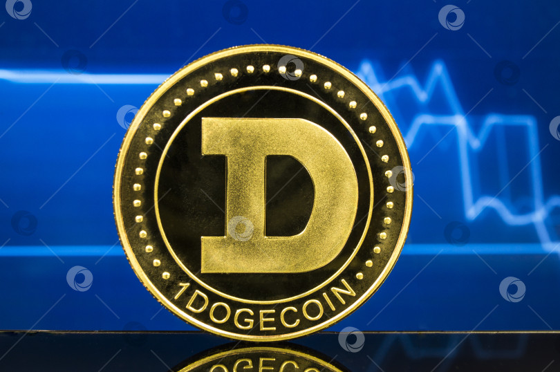 Скачать Dogecoin - это современный способ обмена и настоящая криптовалюта фотосток Ozero