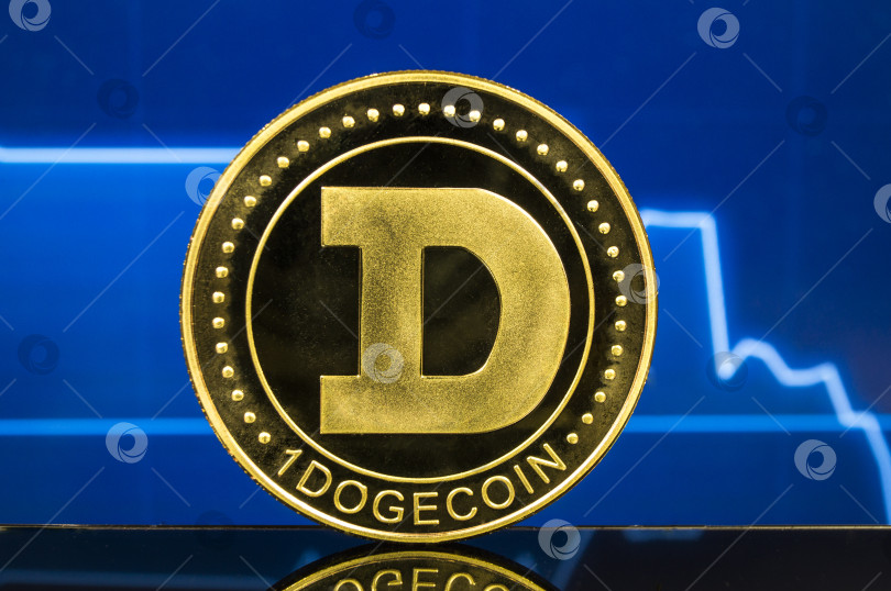 Скачать Dogecoin - это современный способ обмена и настоящая криптовалюта фотосток Ozero