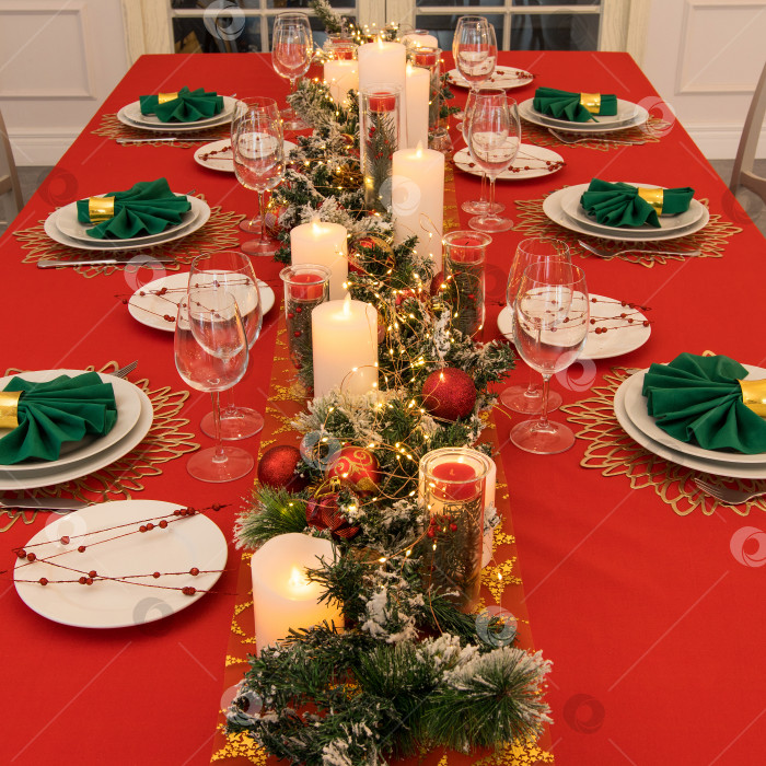 Скачать украшение рождественского стола фотосток Ozero