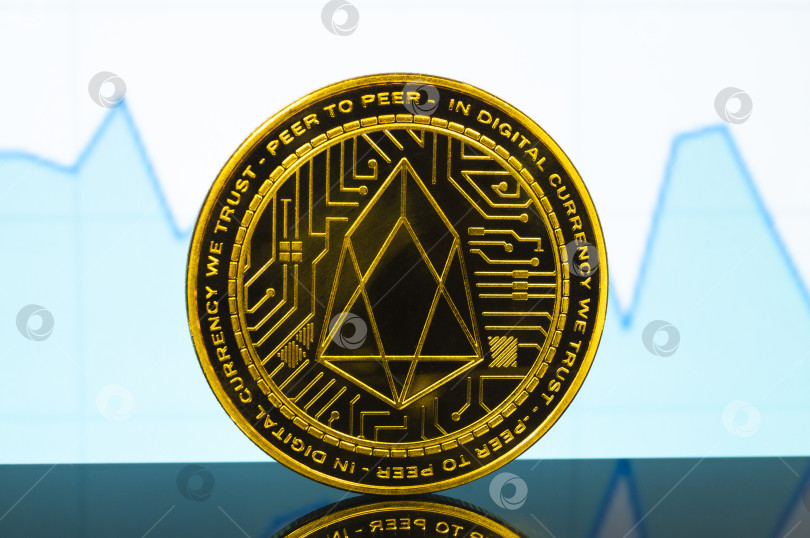 Скачать Eosio EOS - это современный способ обмена, и эта криптовалюта является удобным платежным средством на финансовом и веб-рынках фотосток Ozero