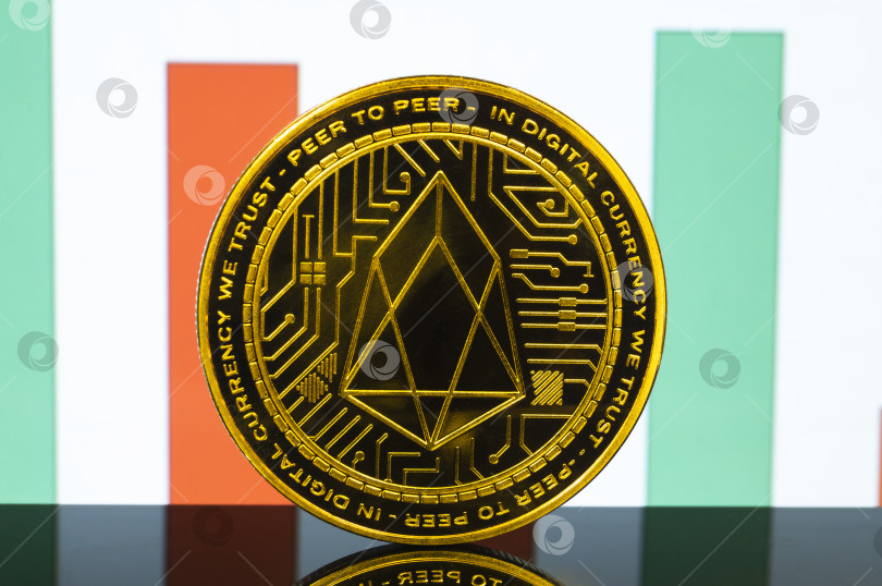 Скачать Eosio EOS - это современный способ обмена, и эта криптовалюта является удобным платежным средством на финансовом и веб-рынках фотосток Ozero