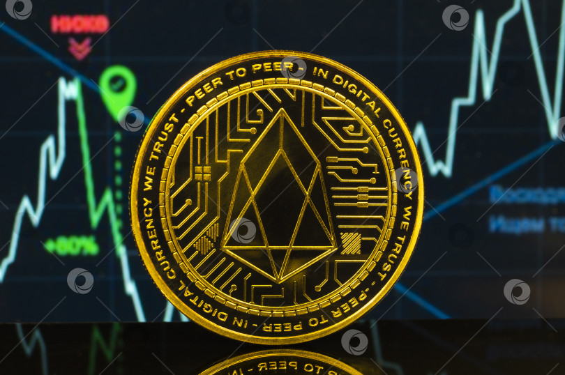 Скачать Eosio EOS - это современный способ обмена, и эта криптовалюта является удобным платежным средством на финансовом и веб-рынках фотосток Ozero