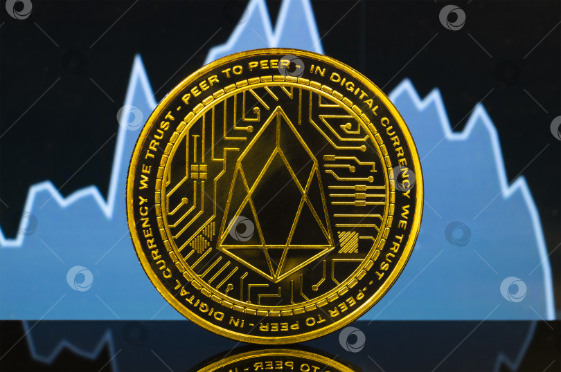 Скачать Eosio EOS - это современный способ обмена, и эта криптовалюта является удобным платежным средством на финансовом и веб-рынках фотосток Ozero