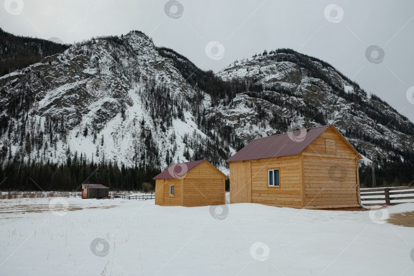 Скачать Отдых зимний на Алтае фотосток Ozero